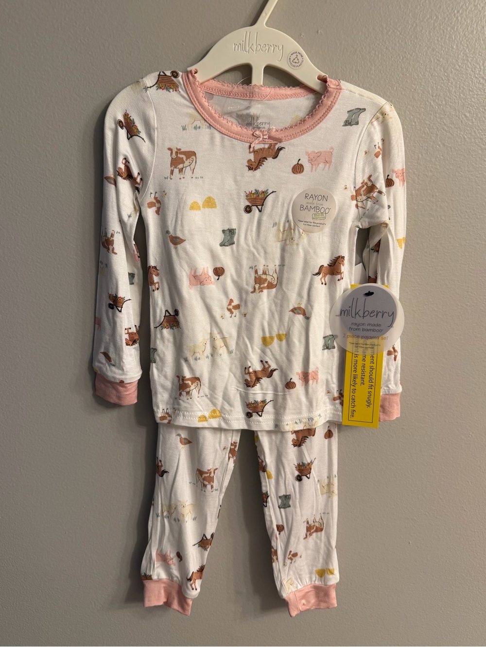 Milkberry Bamboo Farm Animal Pajamas - Baby Toddler